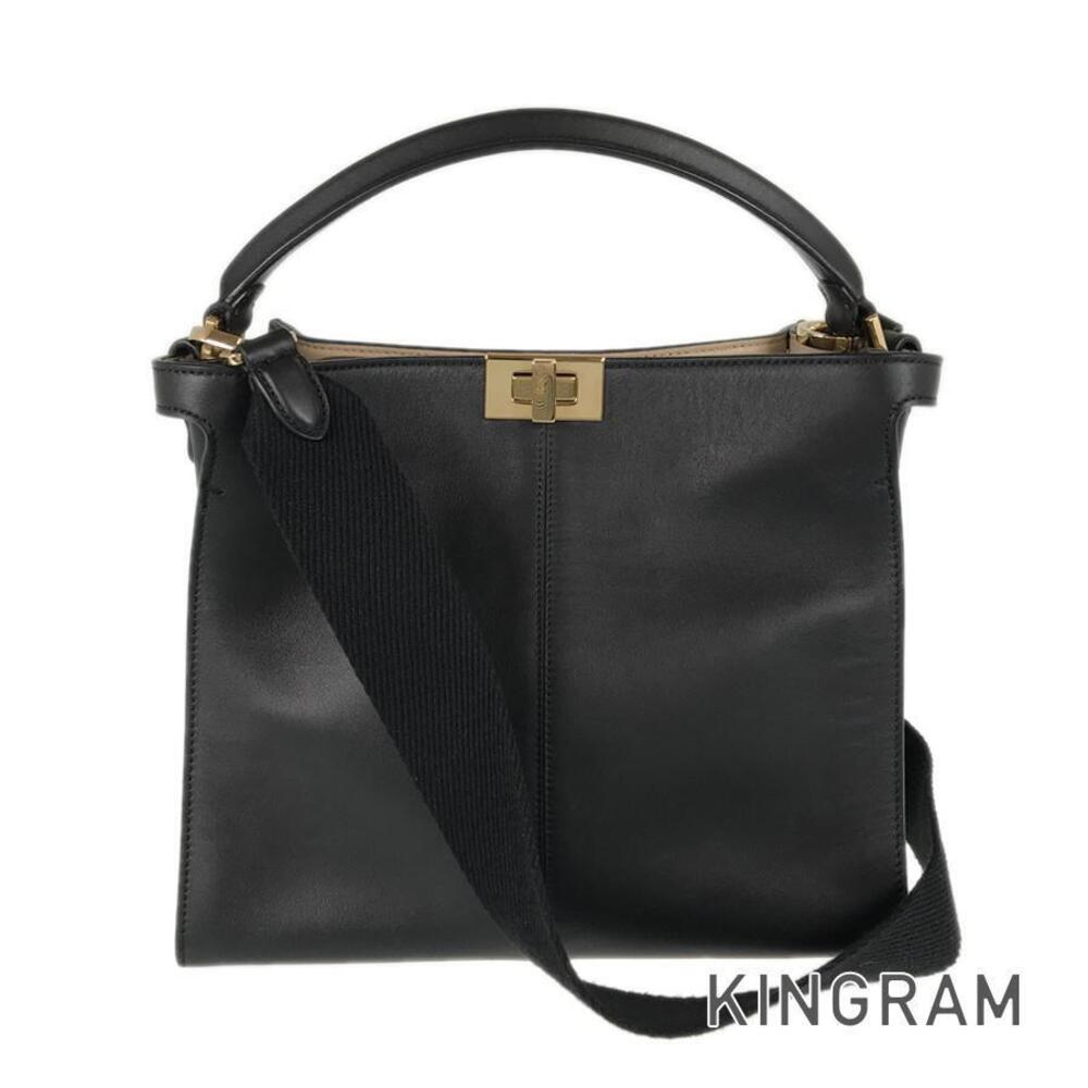 Fendi Peekaboo Essentially Leather Handbag
